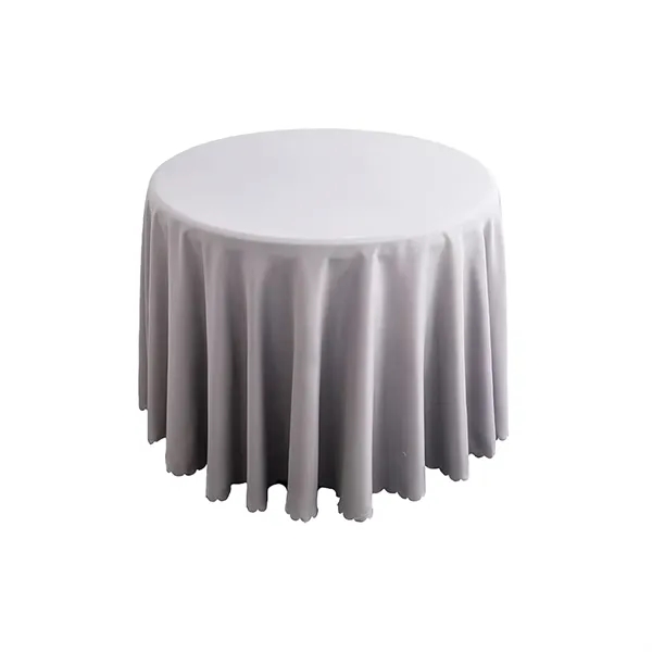 Round Polyester Tablecloth - Round Polyester Tablecloth - Image 14 of 17