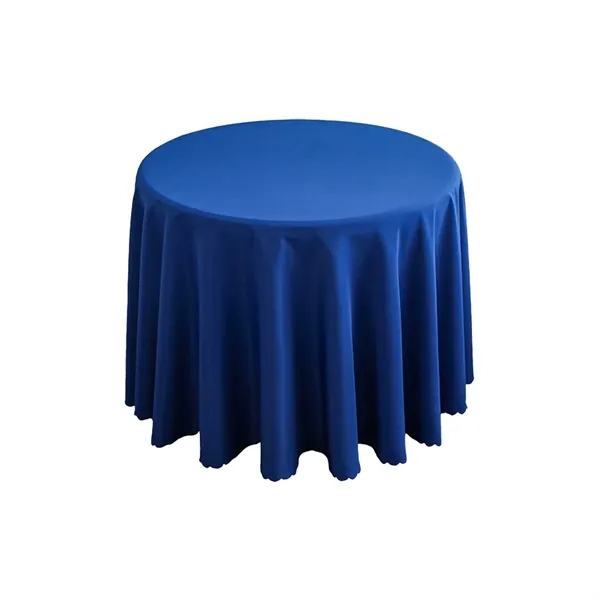 Round Polyester Tablecloth - Round Polyester Tablecloth - Image 12 of 17