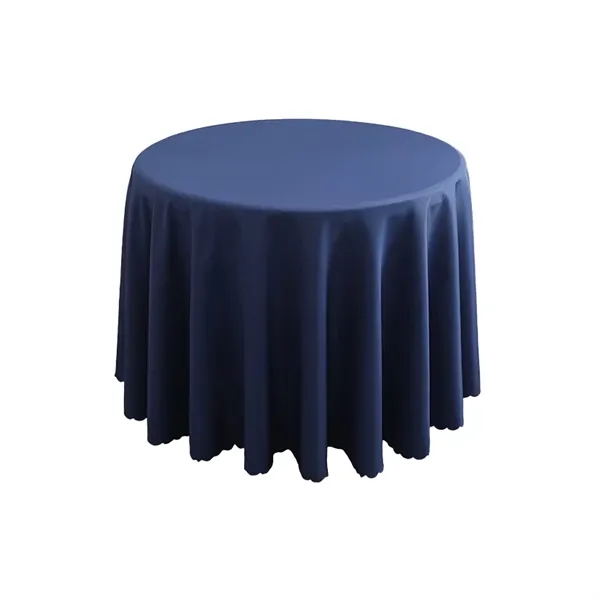 Round Polyester Tablecloth - Round Polyester Tablecloth - Image 11 of 17