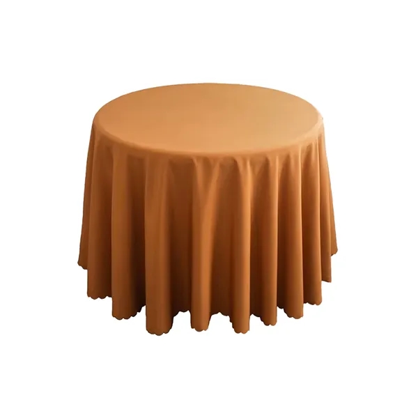 Round Polyester Tablecloth - Round Polyester Tablecloth - Image 5 of 17