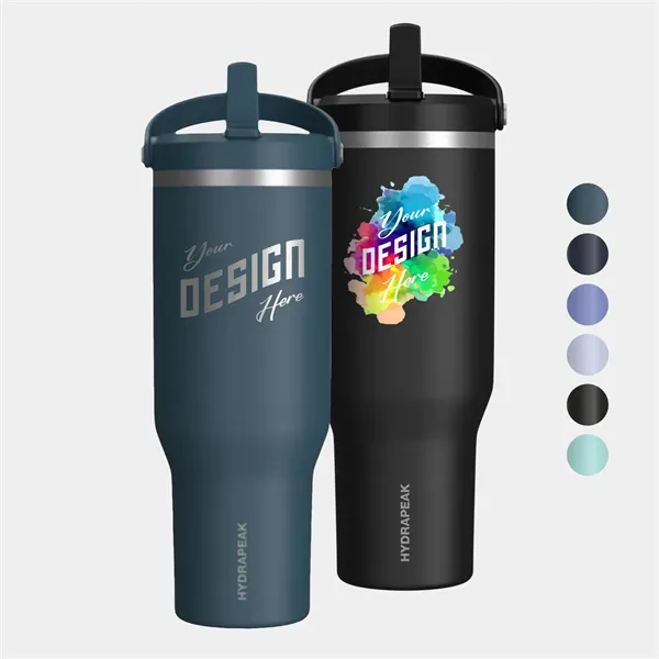 40 oz Hydrapeak® Stainless Steel Insulated Nomad Tumbler - 40 oz Hydrapeak® Stainless Steel Insulated Nomad Tumbler - Image 0 of 6
