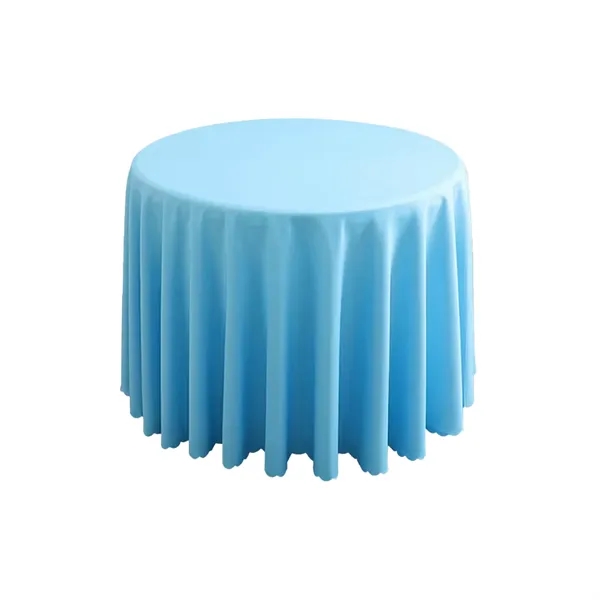 Round Polyester Tablecloth - Round Polyester Tablecloth - Image 6 of 17