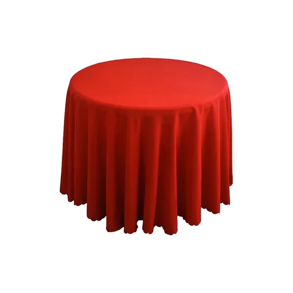 Round Polyester Tablecloth - Round Polyester Tablecloth - Image 9 of 17