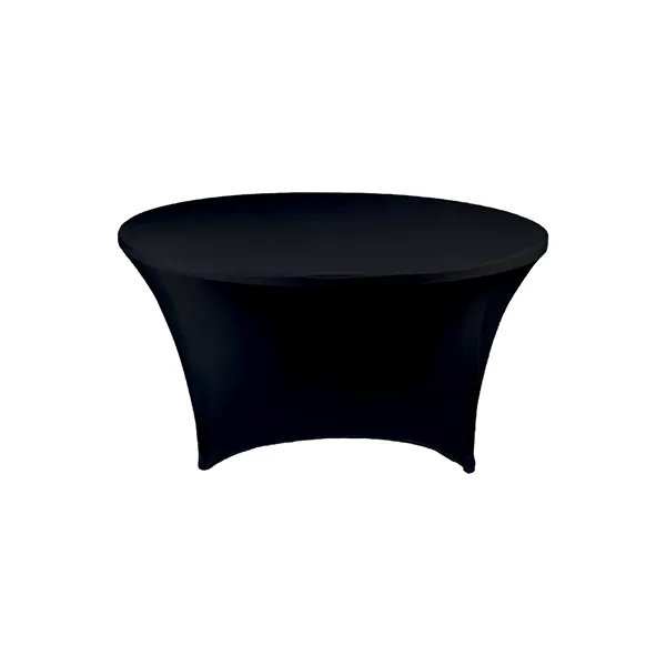 Navy Blue Fitted Round Table Cover - Navy Blue Fitted Round Table Cover - Image 17 of 17