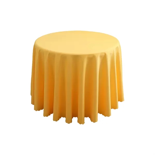 Round Polyester Tablecloth - Round Polyester Tablecloth - Image 3 of 17