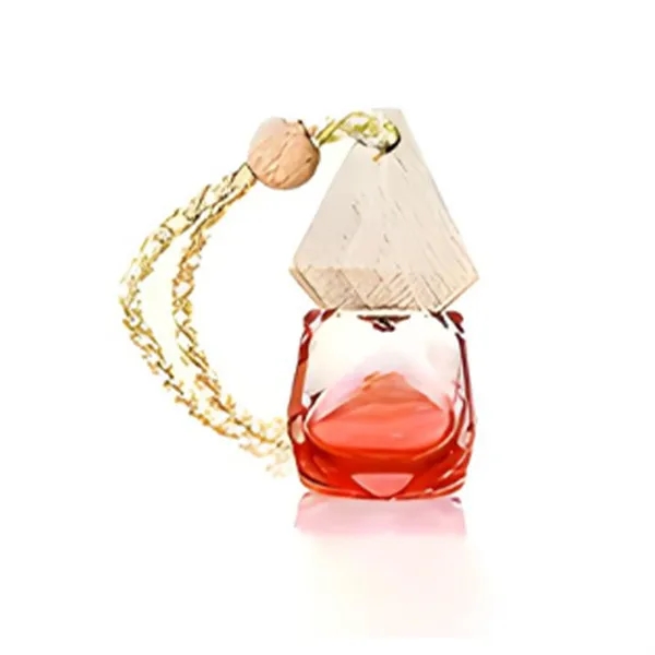 Wooden Triangular Gem-Shaped Lid with a Glass Perfume bottle - Wooden Triangular Gem-Shaped Lid with a Glass Perfume bottle - Image 9 of 10
