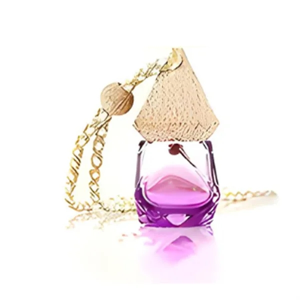 Wooden Triangular Gem-Shaped Lid with a Glass Perfume bottle - Wooden Triangular Gem-Shaped Lid with a Glass Perfume bottle - Image 7 of 10