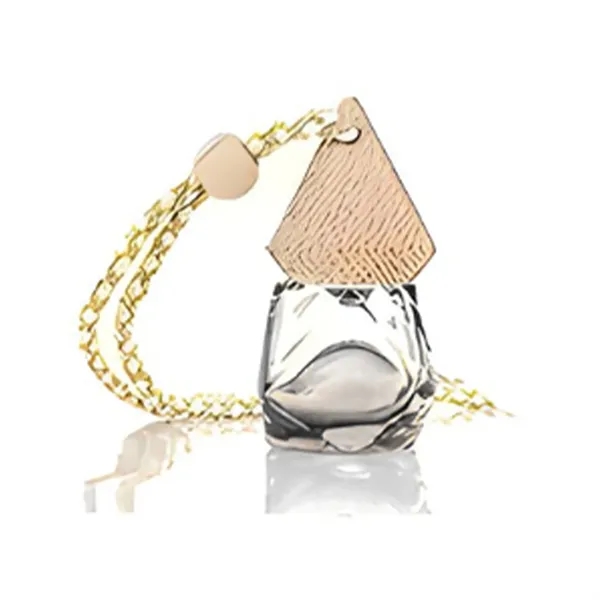 Wooden Triangular Gem-Shaped Lid with a Glass Perfume bottle - Wooden Triangular Gem-Shaped Lid with a Glass Perfume bottle - Image 5 of 10