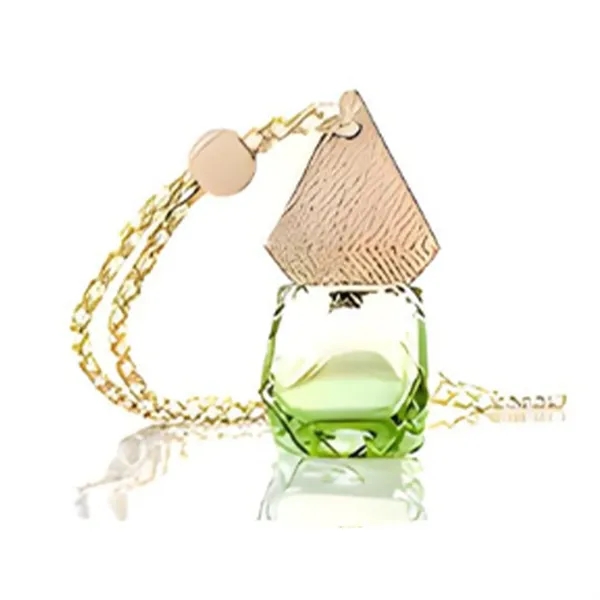 Wooden Triangular Gem-Shaped Lid with a Glass Perfume bottle - Wooden Triangular Gem-Shaped Lid with a Glass Perfume bottle - Image 4 of 10
