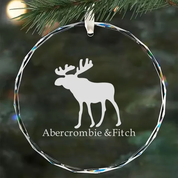 Clear Crystal Glass Ornament - Round 3.14" - Clear Crystal Glass Ornament - Round 3.14" - Image 0 of 2