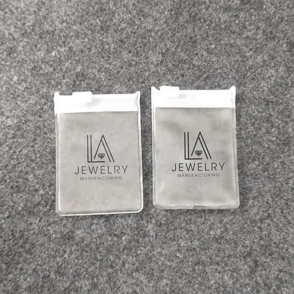 Transparent PVC jewelry pouch with zip lock - Transparent PVC jewelry pouch with zip lock - Image 1 of 3