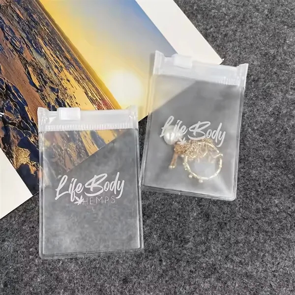 Transparent PVC jewelry pouch with zip lock - Transparent PVC jewelry pouch with zip lock - Image 0 of 3