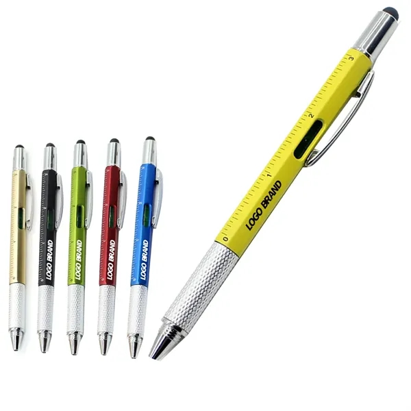 Gift Tech Tool Ballpoint with Ruler Stylus Head - Gift Tech Tool Ballpoint with Ruler Stylus Head - Image 0 of 2