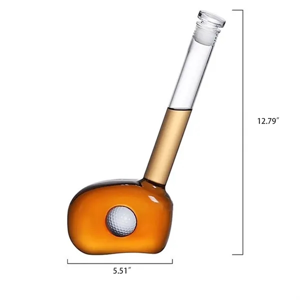 Golf Themed Whiskey Decanter Set with Shot Glasses - Golf Themed Whiskey Decanter Set with Shot Glasses - Image 1 of 4