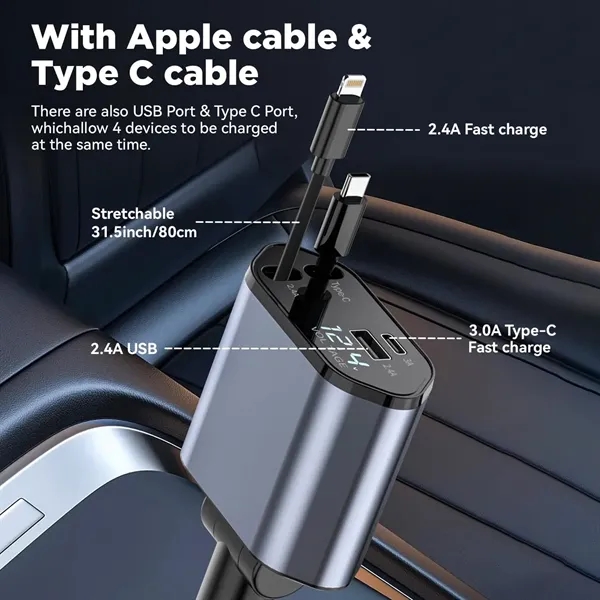 Retractable Car Charger - Retractable Car Charger - Image 2 of 6