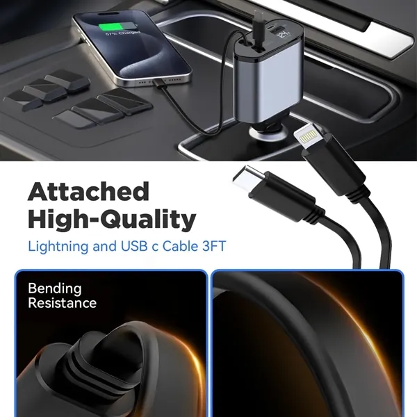 Retractable Car Charger - Retractable Car Charger - Image 5 of 6