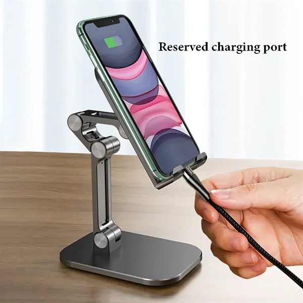Foldable Extendable Adjustable Phone and Tablet Stand - Foldable Extendable Adjustable Phone and Tablet Stand - Image 8 of 15