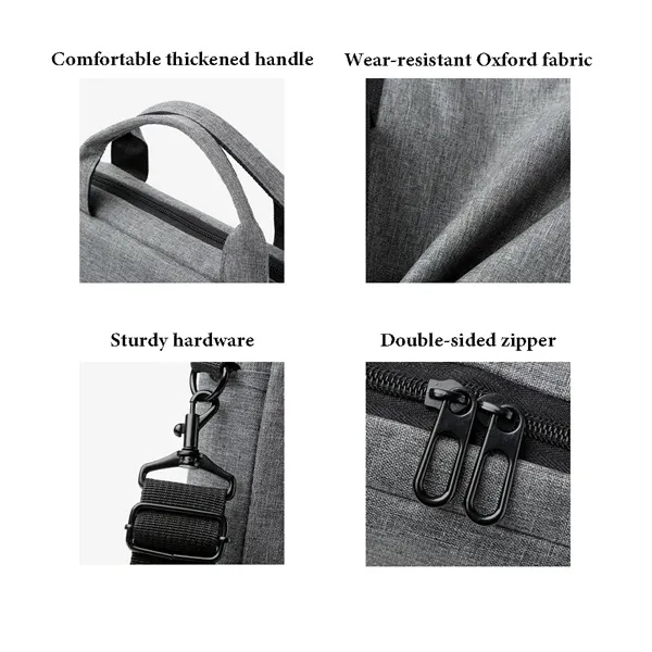 15.6-inch Oxford Cloth Laptop Bag with Shoulder Strap - 15.6-inch Oxford Cloth Laptop Bag with Shoulder Strap - Image 3 of 13