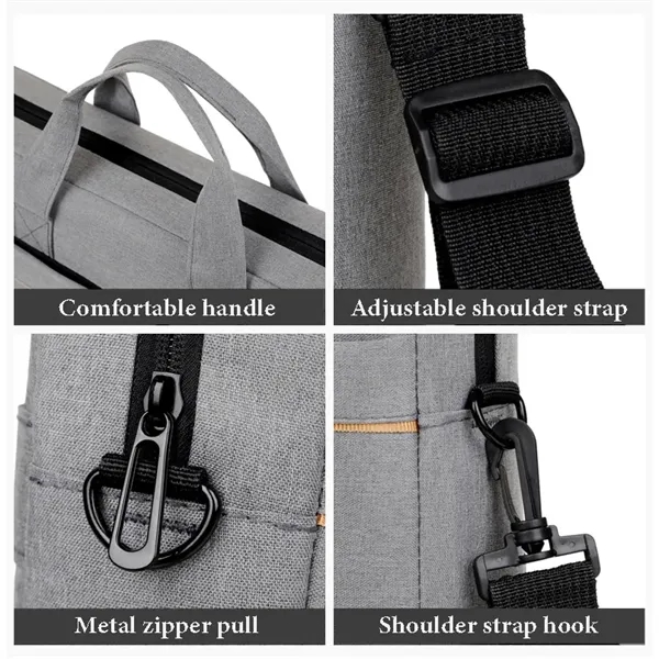 Oxford Cloth Laptop Bag with Shoulder Strap - Oxford Cloth Laptop Bag with Shoulder Strap - Image 5 of 13