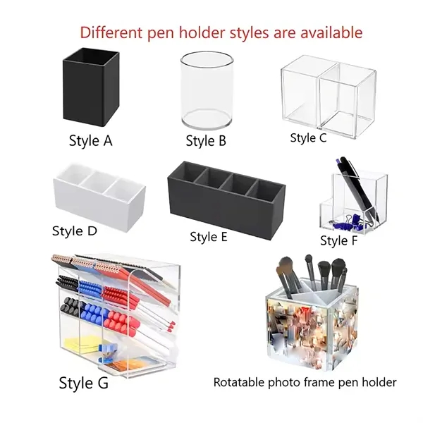Desk Accessory Acrylic Pen Holder - Desk Accessory Acrylic Pen Holder - Image 2 of 2