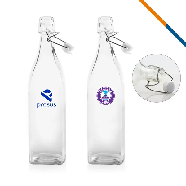 Gilroy Wire Lid Square Water Bottle - 34 OZ. - Gilroy Wire Lid Square Water Bottle - 34 OZ. - Image 0 of 3