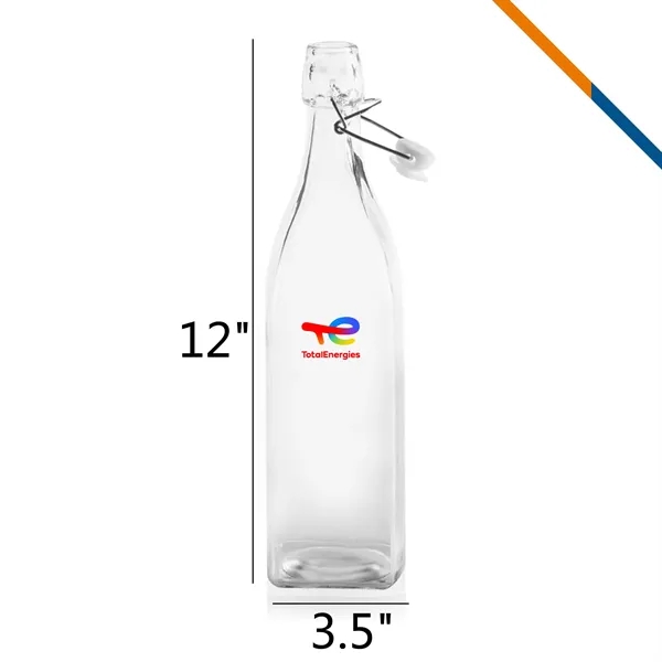 Gilroy Wire Lid Square Water Bottle - 34 OZ. - Gilroy Wire Lid Square Water Bottle - 34 OZ. - Image 2 of 3