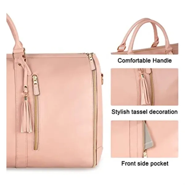 PU Leather Travel Duffel Bag - PU Leather Travel Duffel Bag - Image 1 of 5