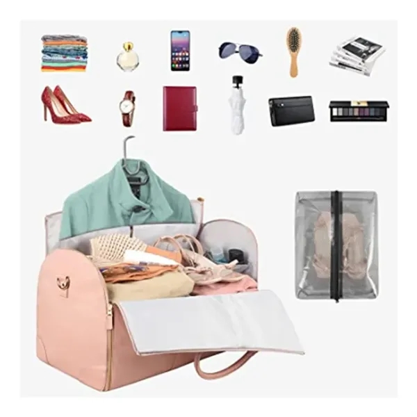 PU Leather Travel Duffel Bag - PU Leather Travel Duffel Bag - Image 3 of 5