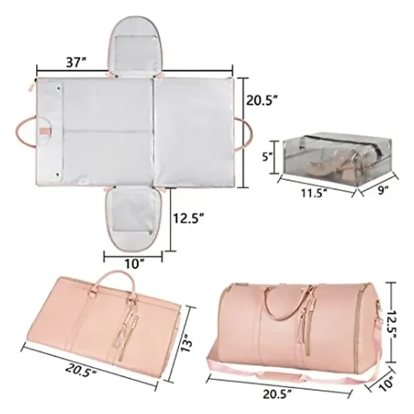 PU Leather Travel Duffel Bag - PU Leather Travel Duffel Bag - Image 4 of 5
