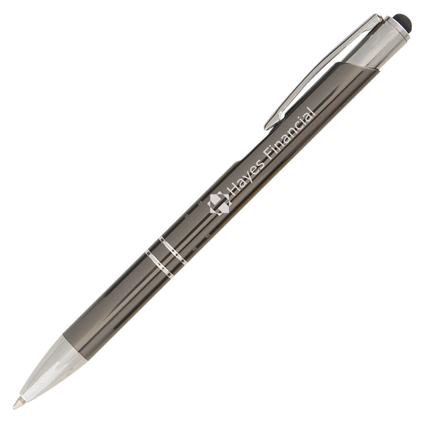 Tres-Chic w/ Stylus - Laser Engraved - Metal Pen - Tres-Chic w/ Stylus - Laser Engraved - Metal Pen - Image 1 of 7