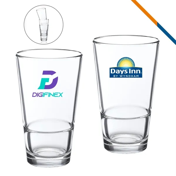 Dillon ARC Stackable Pint Glasses - 16 OZ. - Dillon ARC Stackable Pint Glasses - 16 OZ. - Image 0 of 3