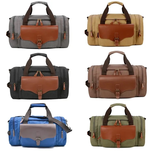 Travel Canvas Duffel Bag For Man - Travel Canvas Duffel Bag For Man - Image 1 of 2