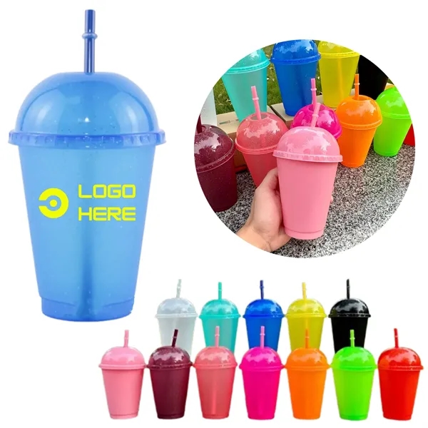 16 Oz Sparkling Glitter Cups With Dome Lids - 16 Oz Sparkling Glitter Cups With Dome Lids - Image 0 of 5