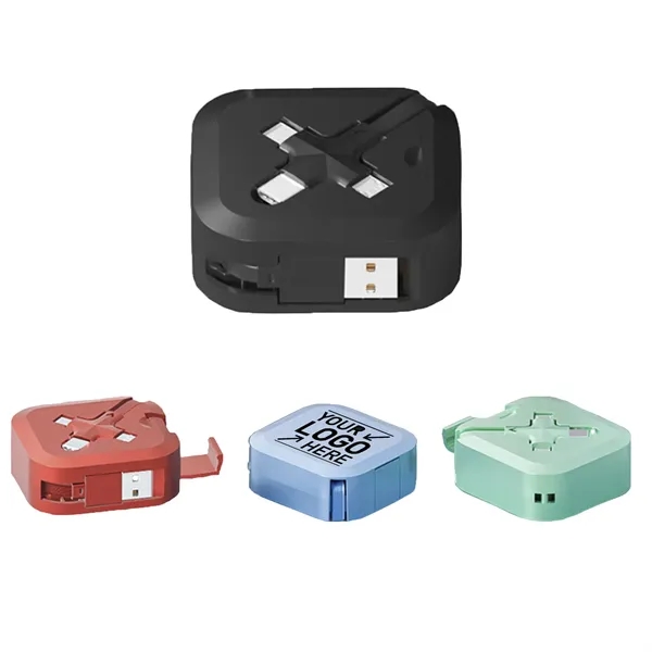 3 in 1 Retractable Charging Cable Fast Charge - 3 in 1 Retractable Charging Cable Fast Charge - Image 0 of 1
