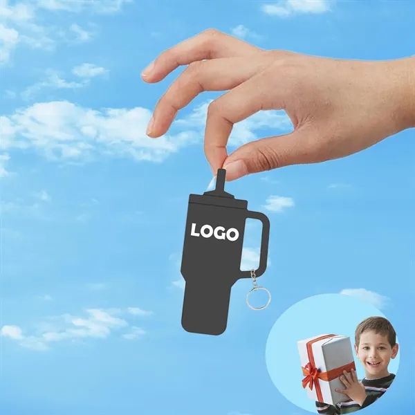 Stanley Cup Shape Silicone Key Ring - Stanley Cup Shape Silicone Key Ring - Image 1 of 2