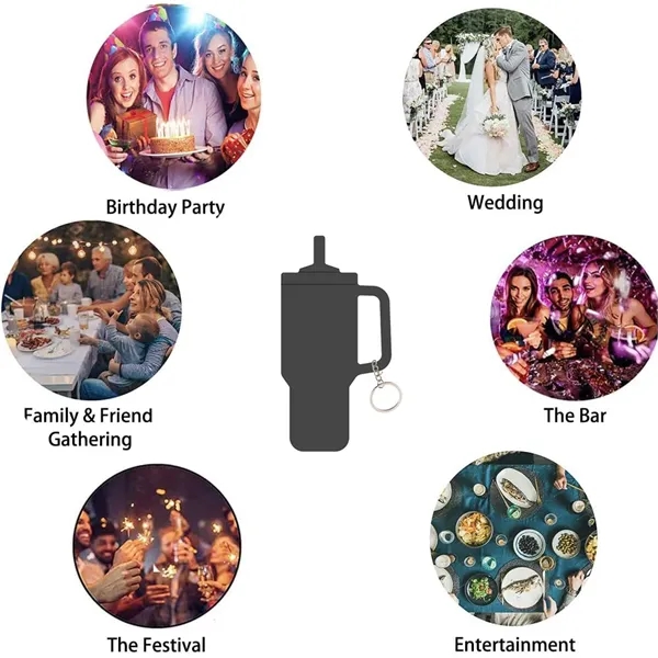 Stanley Cup Shape Silicone Key Ring - Stanley Cup Shape Silicone Key Ring - Image 2 of 2