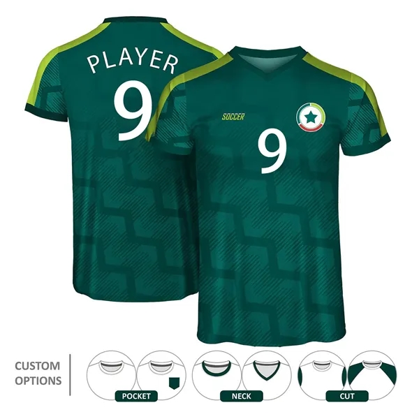 Custom Performance Soccer Jersey Full Color Dye Sublimation - Custom Performance Soccer Jersey Full Color Dye Sublimation - Image 0 of 4