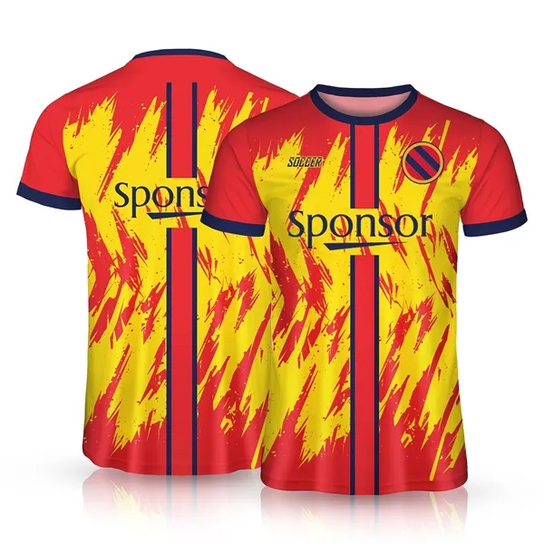 Custom Performance Soccer Jersey Full Color Dye Sublimation - Custom Performance Soccer Jersey Full Color Dye Sublimation - Image 3 of 4