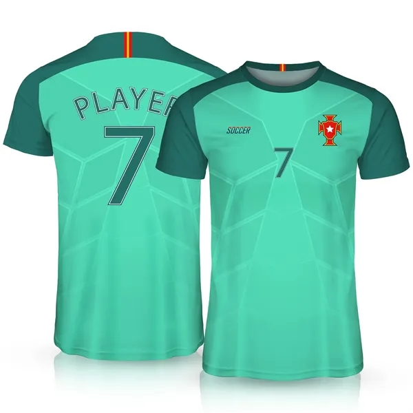 Custom Performance Soccer Jersey Full Color Dye Sublimation - Custom Performance Soccer Jersey Full Color Dye Sublimation - Image 4 of 4