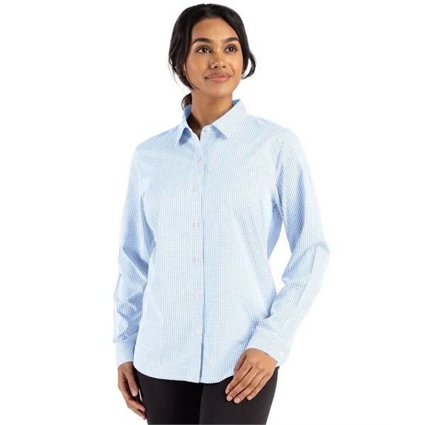 Cutter & Buck Skyline Epic Confidence Recycled Gingham Wo... - Cutter & Buck Skyline Epic Confidence Recycled Gingham Wo... - Image 0 of 17