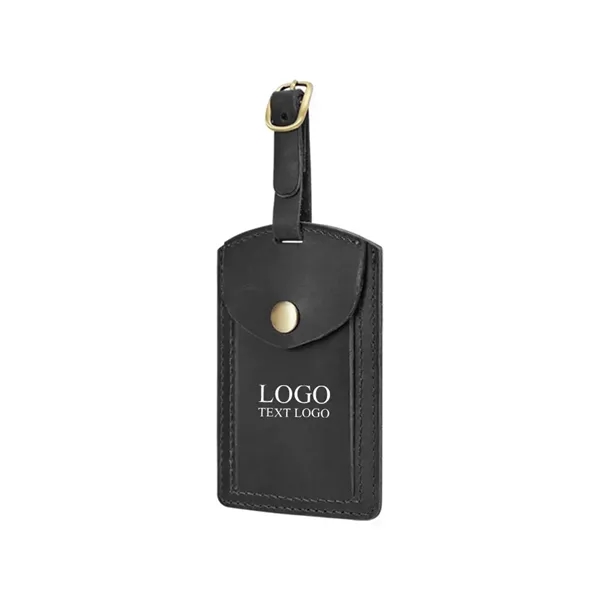 Custom Flap Leather Travel Luggage Tag