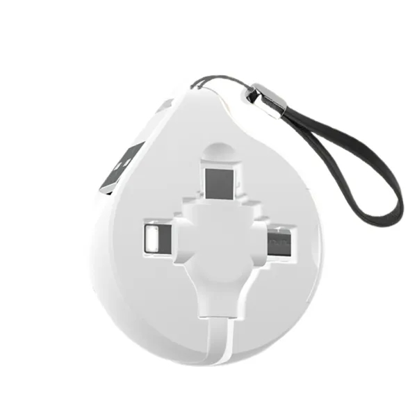 Retractable 3 in 1 Black Charging Cable Lanyard Charger Cord - Retractable 3 in 1 Black Charging Cable Lanyard Charger Cord - Image 2 of 7