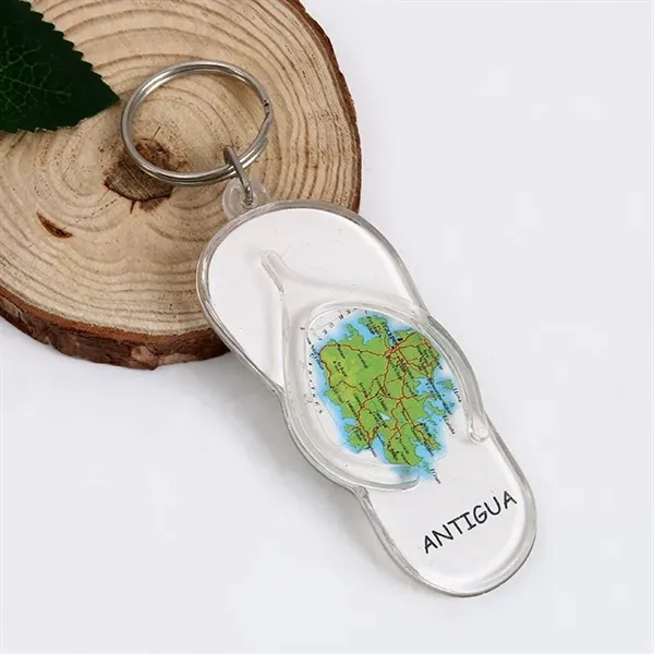 Mini Plastic Flip Flop Keychain - Mini Plastic Flip Flop Keychain - Image 1 of 1