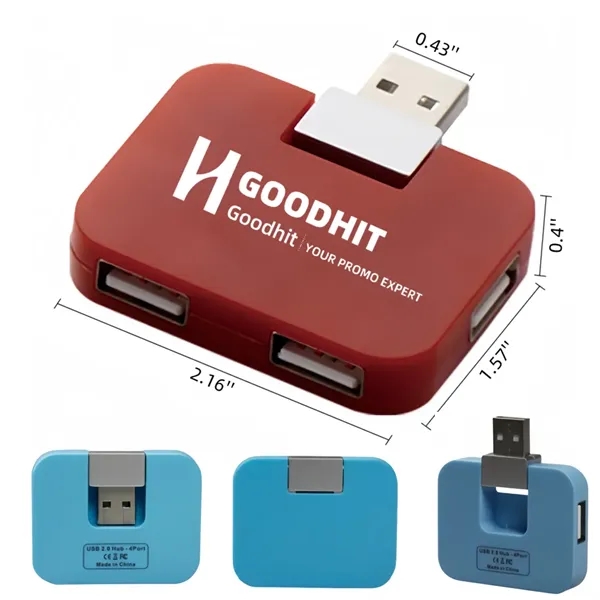 4-Port USB Hub Expander Multi-Device Splitter for PC&Laptop - 4-Port USB Hub Expander Multi-Device Splitter for PC&Laptop - Image 1 of 9