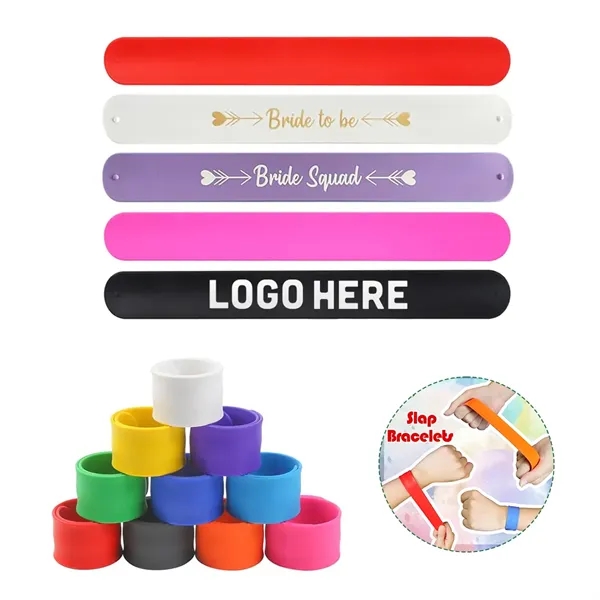 Custom Silicone Slap Bracelet - Custom Silicone Slap Bracelet - Image 0 of 0
