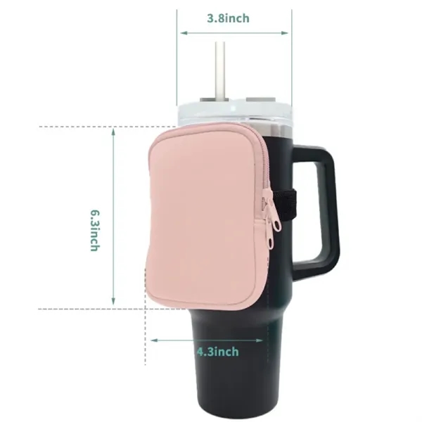 Cup Bottle Accessory Zipper Pouch Waist Bag - Cup Bottle Accessory Zipper Pouch Waist Bag - Image 1 of 6
