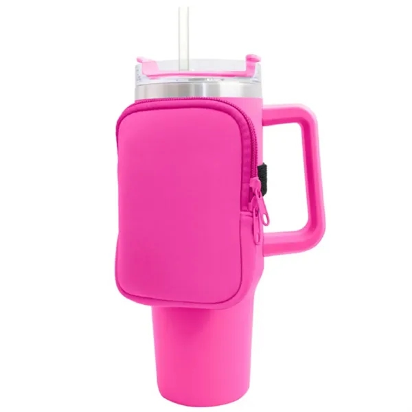 Cup Bottle Accessory Zipper Pouch Waist Bag - Cup Bottle Accessory Zipper Pouch Waist Bag - Image 5 of 6