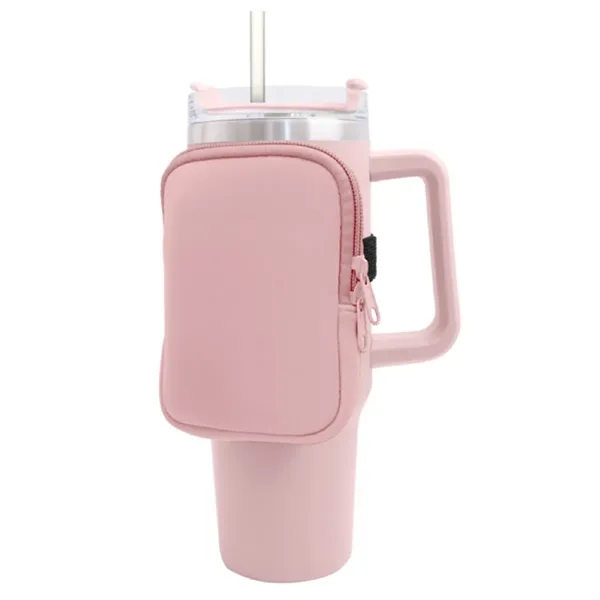 Cup Bottle Accessory Zipper Pouch Waist Bag - Cup Bottle Accessory Zipper Pouch Waist Bag - Image 6 of 6