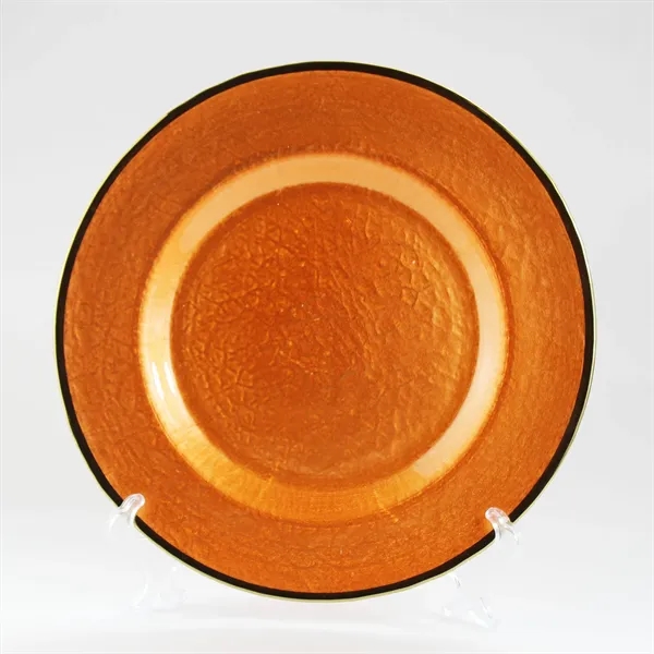 10" Gold Foil Rim Glass Charger Plates - 10" Gold Foil Rim Glass Charger Plates - Image 8 of 10