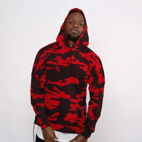 Men's Hoodie Camo Sweatshirt - Men's Hoodie Camo Sweatshirt - Image 1 of 5
